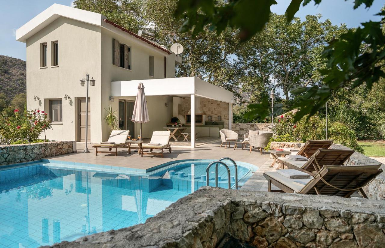Villa Nature, Heated Pool Kalyves Bagian luar foto
