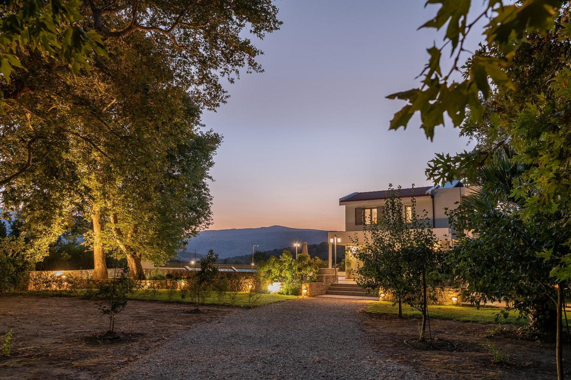 Villa Nature, Heated Pool Kalyves Bagian luar foto