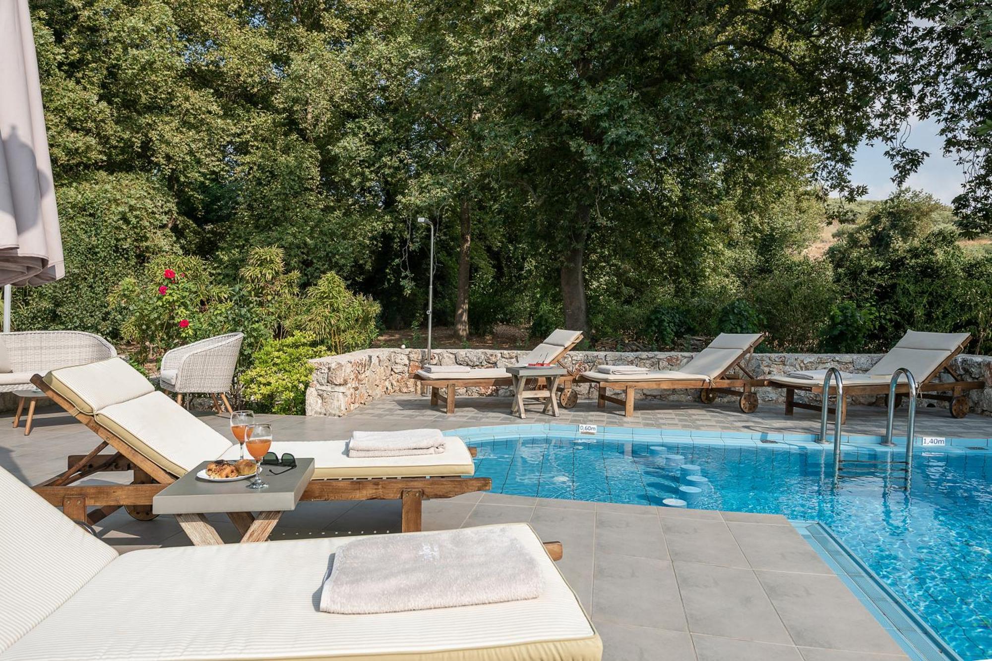 Villa Nature, Heated Pool Kalyves Bagian luar foto