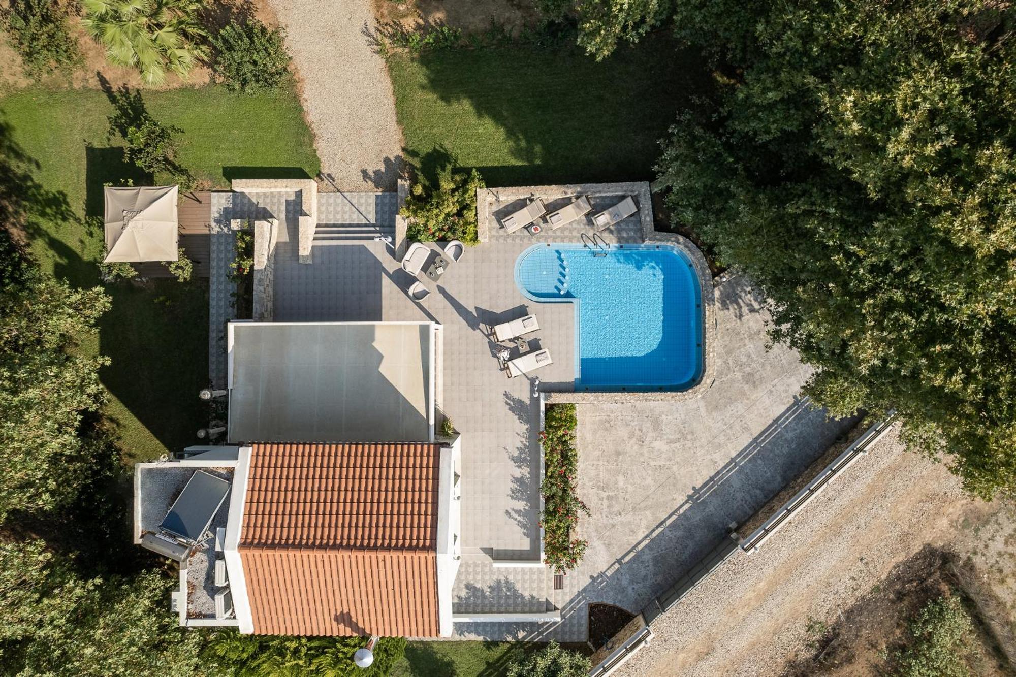 Villa Nature, Heated Pool Kalyves Bagian luar foto