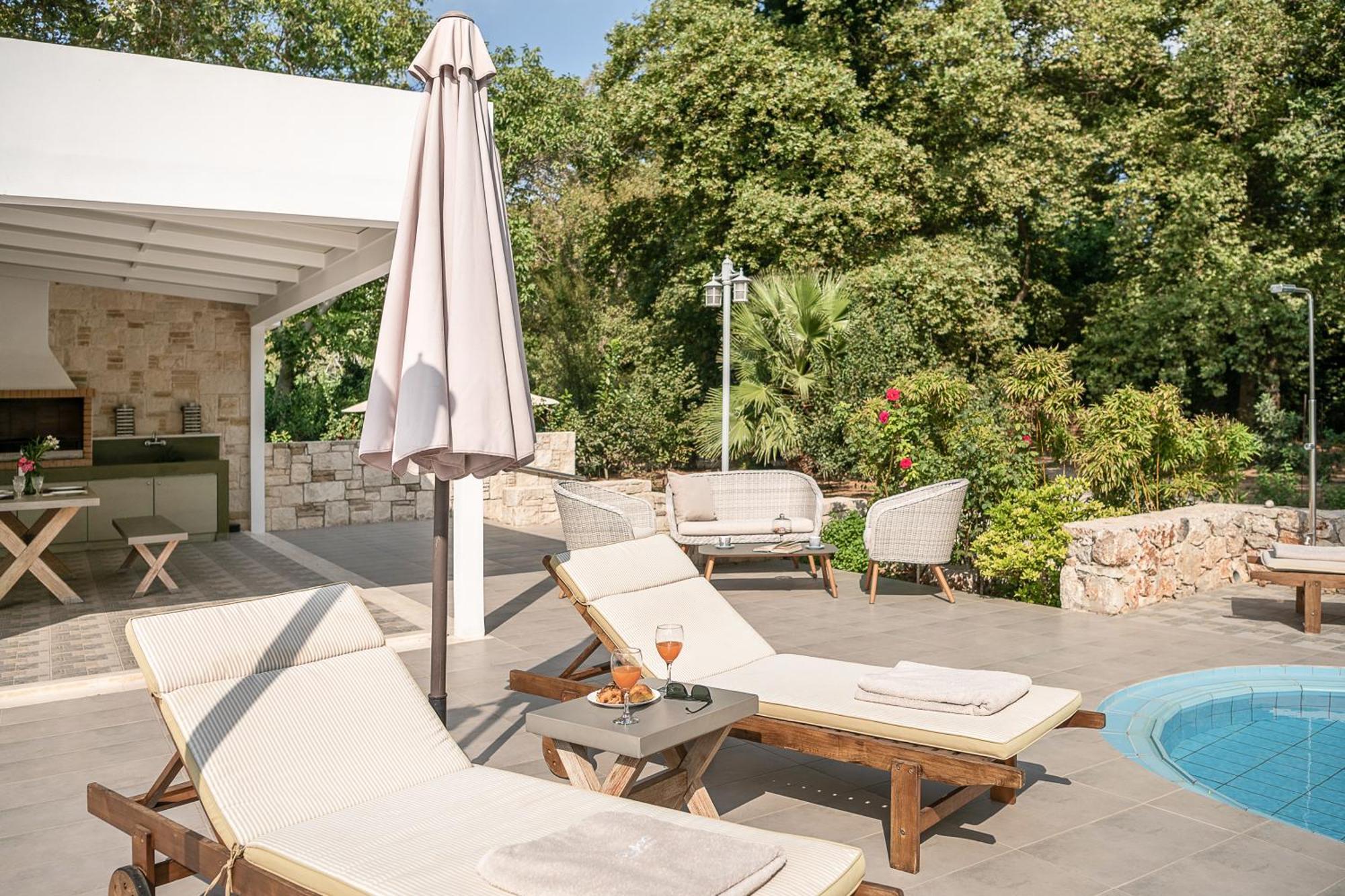 Villa Nature, Heated Pool Kalyves Bagian luar foto