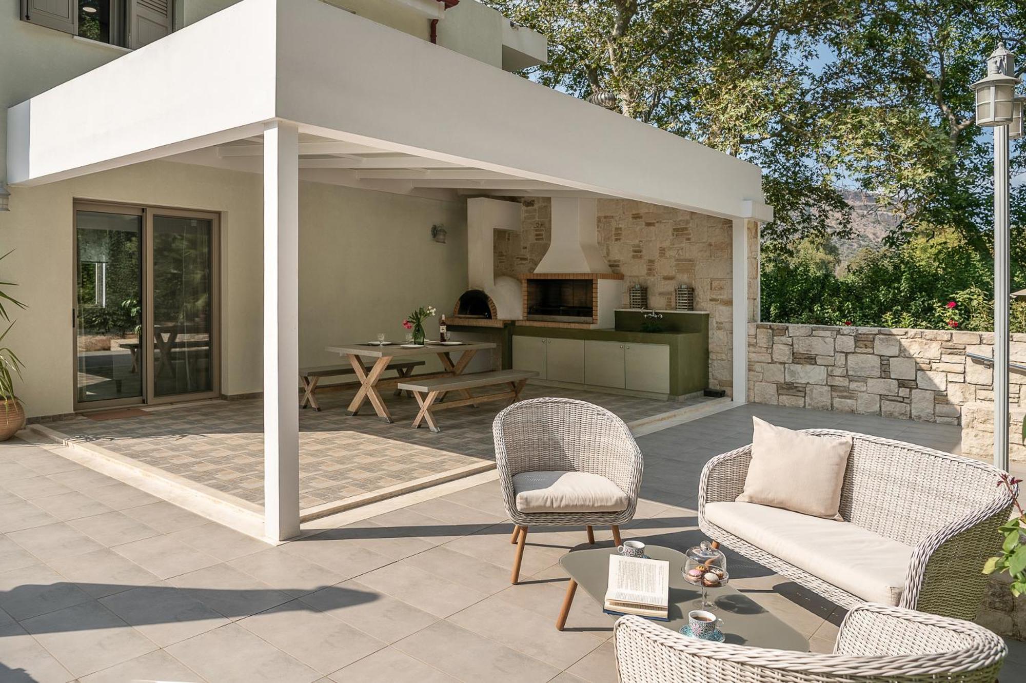 Villa Nature, Heated Pool Kalyves Bagian luar foto